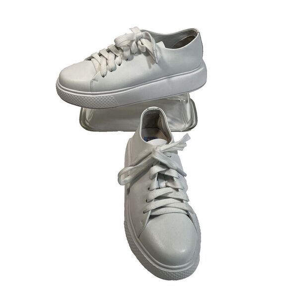 Jeffrey Campbell PLAY Womens Solid White Platform Sneaker Size 9.5 Nordstrom - Picture 14 of 14